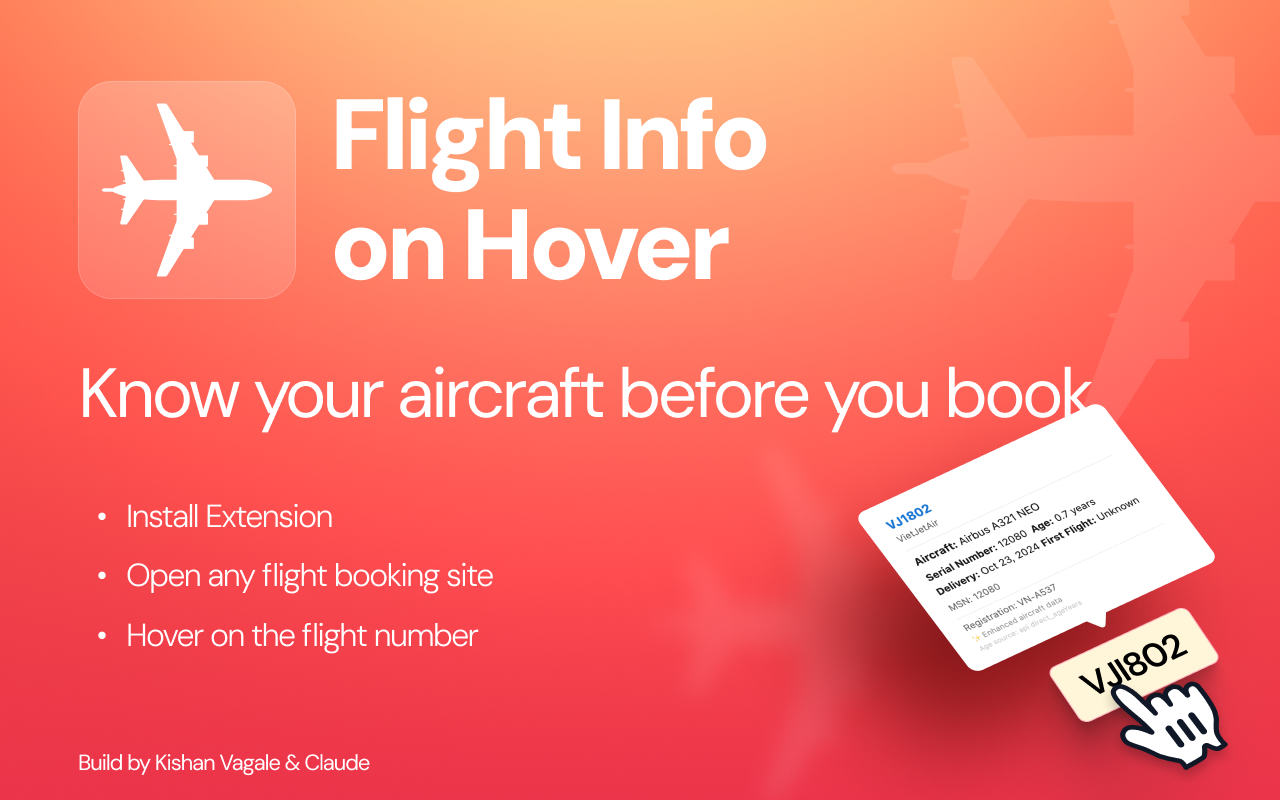 Flight Info on Hover